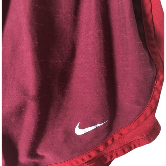 Nike Shorts Wonen’s Size Medium Maroon Red Dri Fit Running Burgundy Stretch - Picture 4 of 6